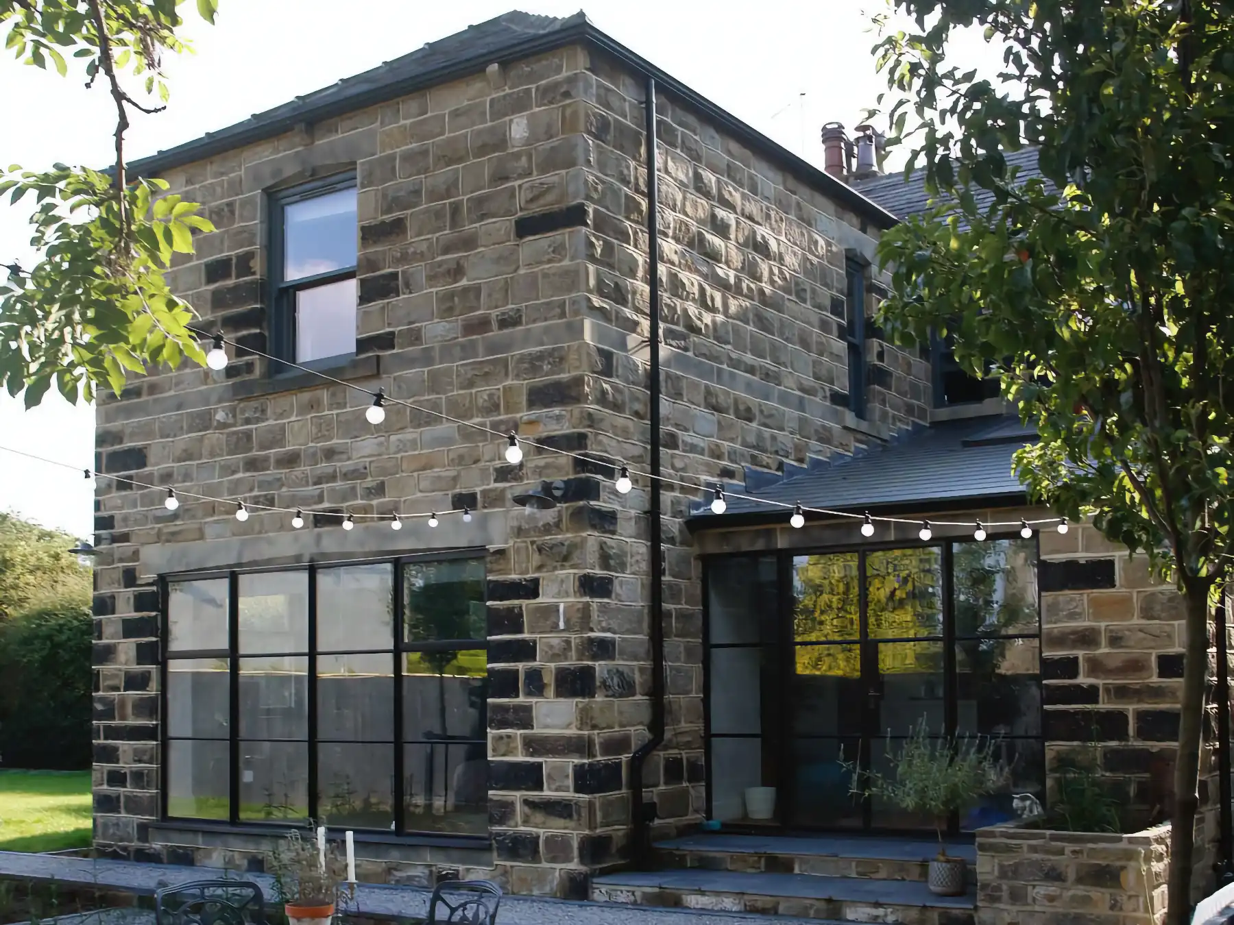 Crittall style steel doors and screens installed in Leeds home