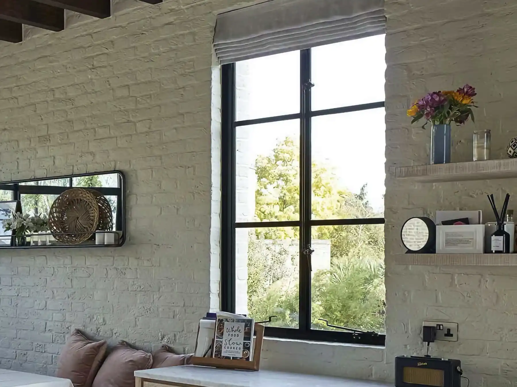 Crittall style steel doors and windows installed in London home