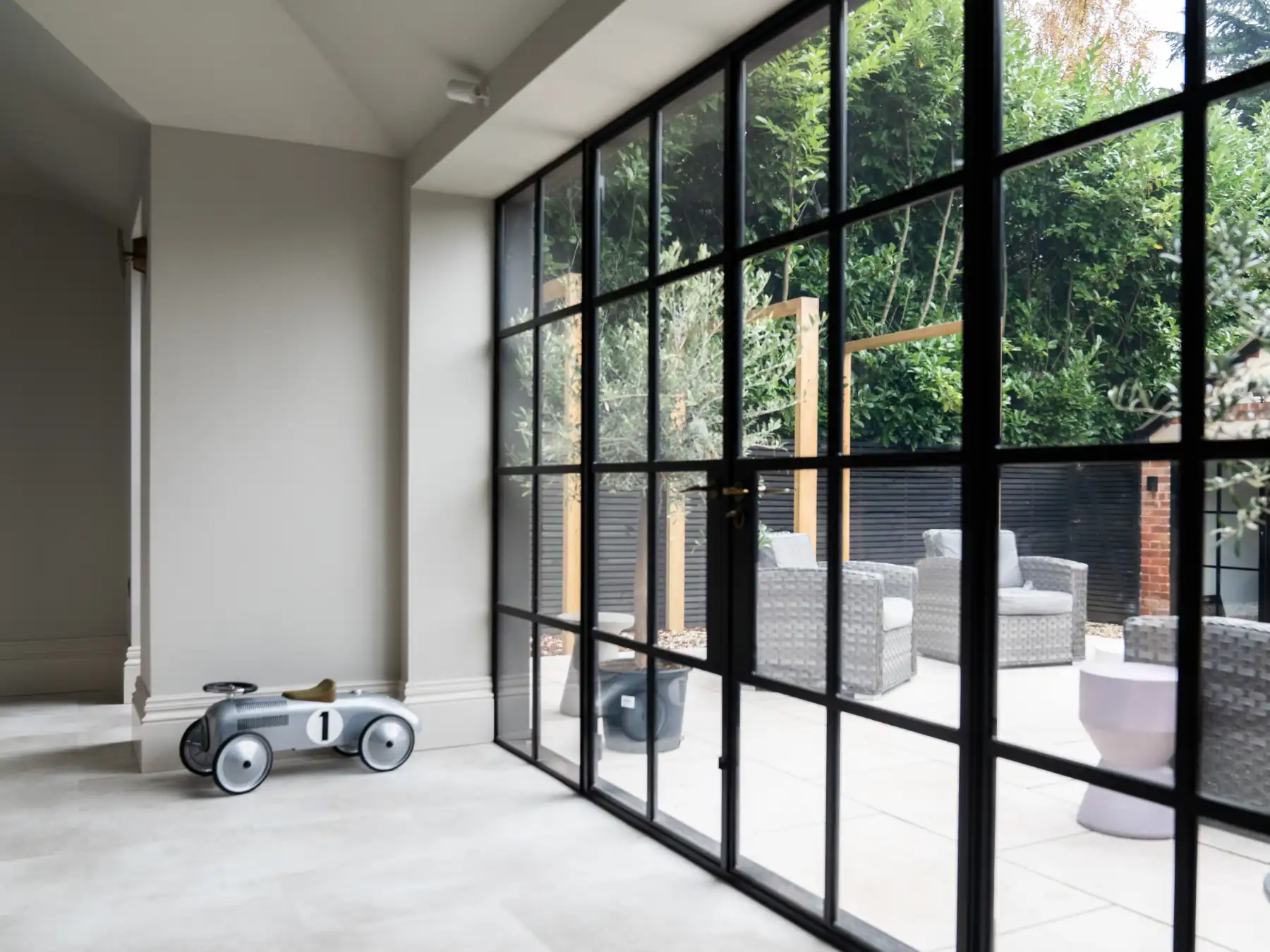 Crittall steel external doors and screens installed by KJA Services in Chester