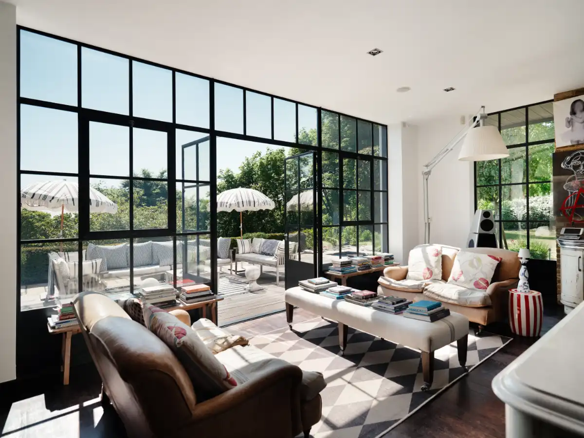Crittall steel doors installed in Sheffield home