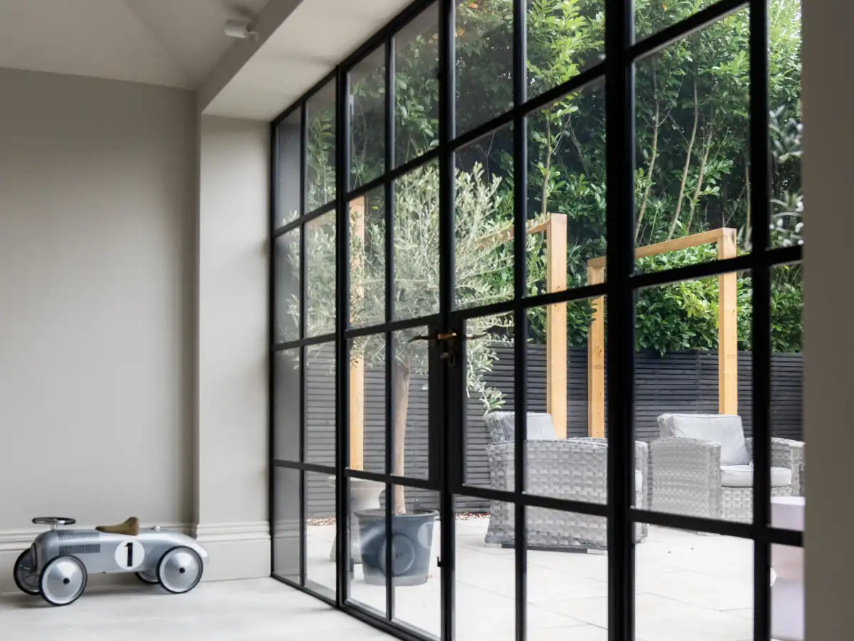 Crittall steel doors installed in Chester home