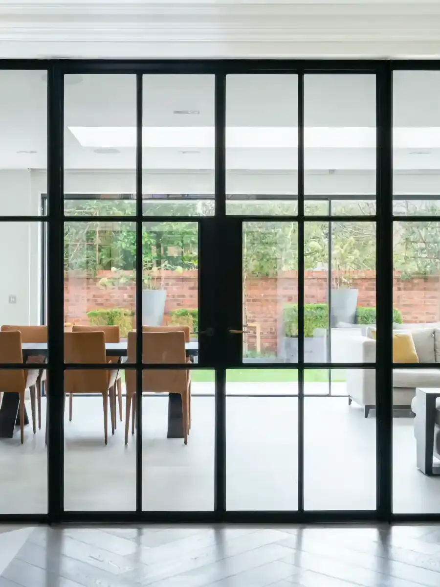Crittall steel fire-rated screen installed in Manchester home