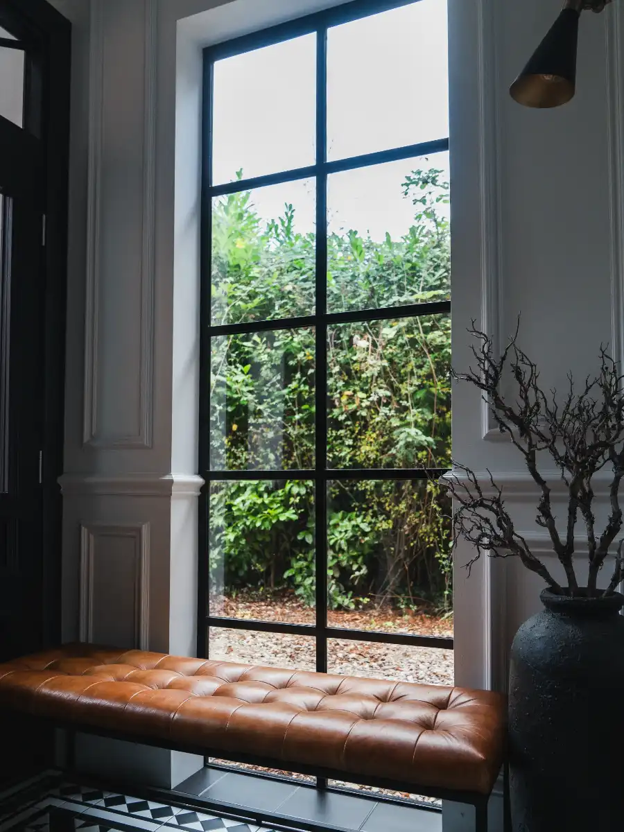 Crittall steel fully fixed panel installed in Chester home