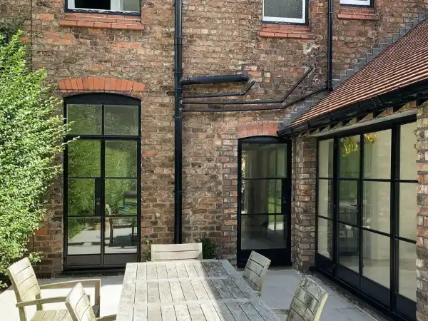 Crittall steel doors, screens and windows installed in Liverpool property by KJA Services