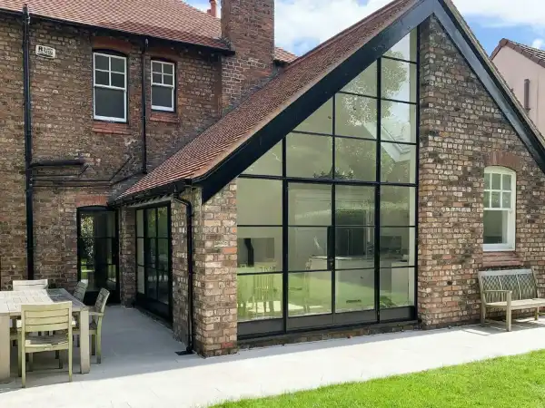 Crittall steel doors, screens and windows installed in Liverpool property by KJA Services