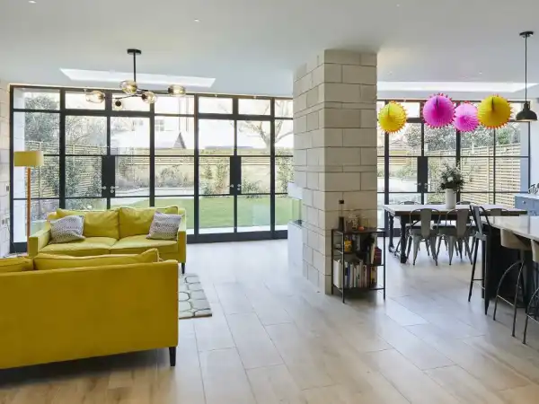 Crittall steel doors, screens and windows installed in London property by KJA Services