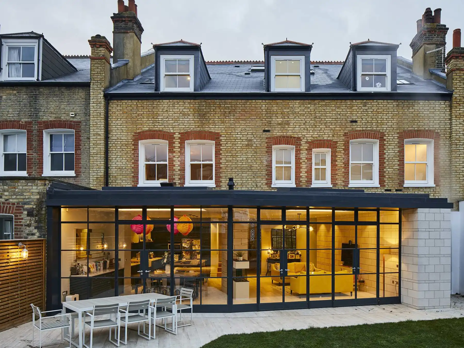 External Crittall steel doors and windows in North London