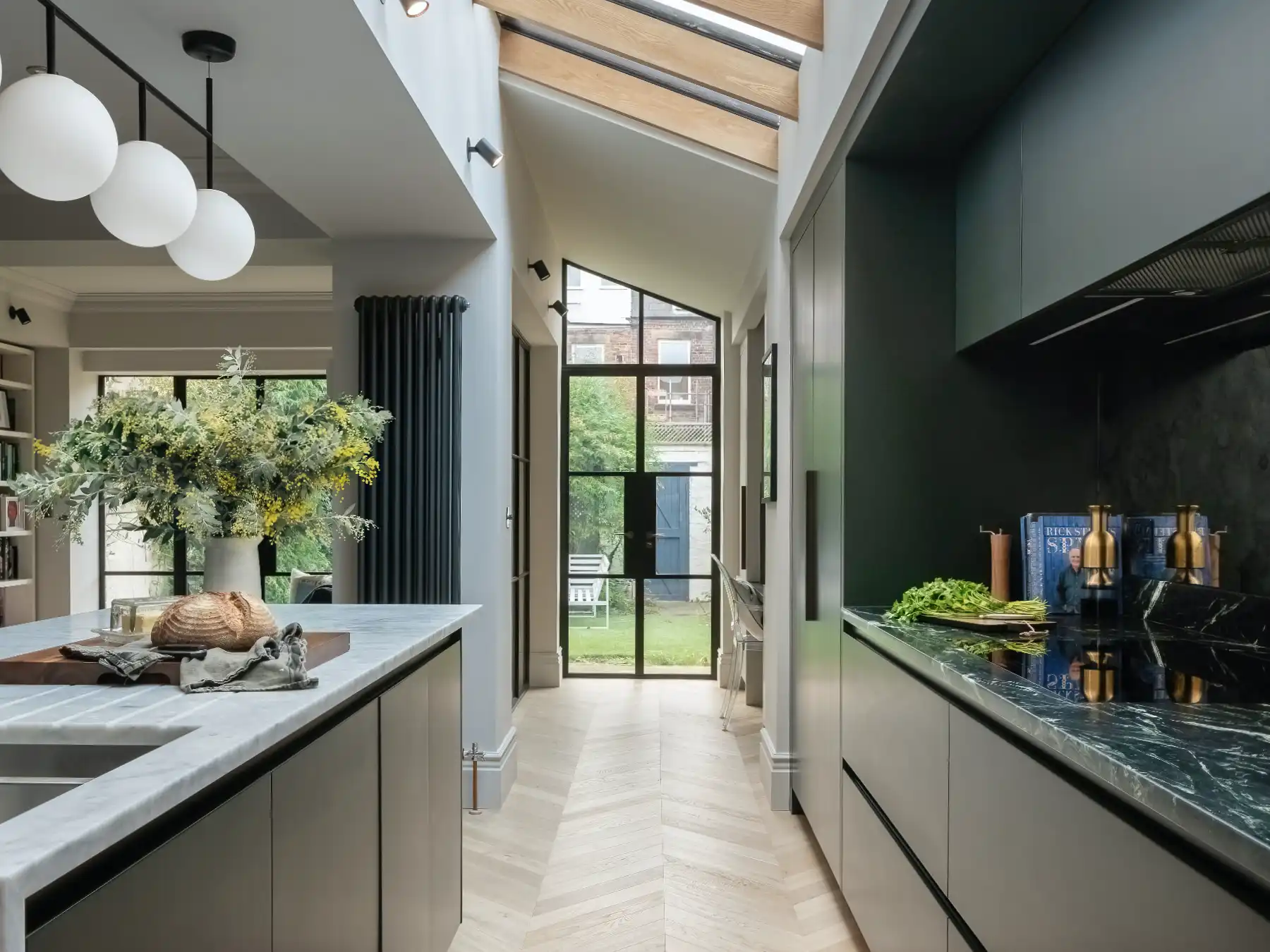Genuine Crittall steel glazed doors and windows installation in Jesmond