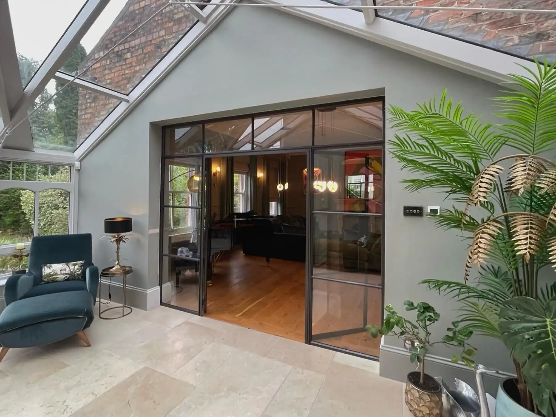 Genuine Crittall steel glazed doors and windows installation in Nottingham