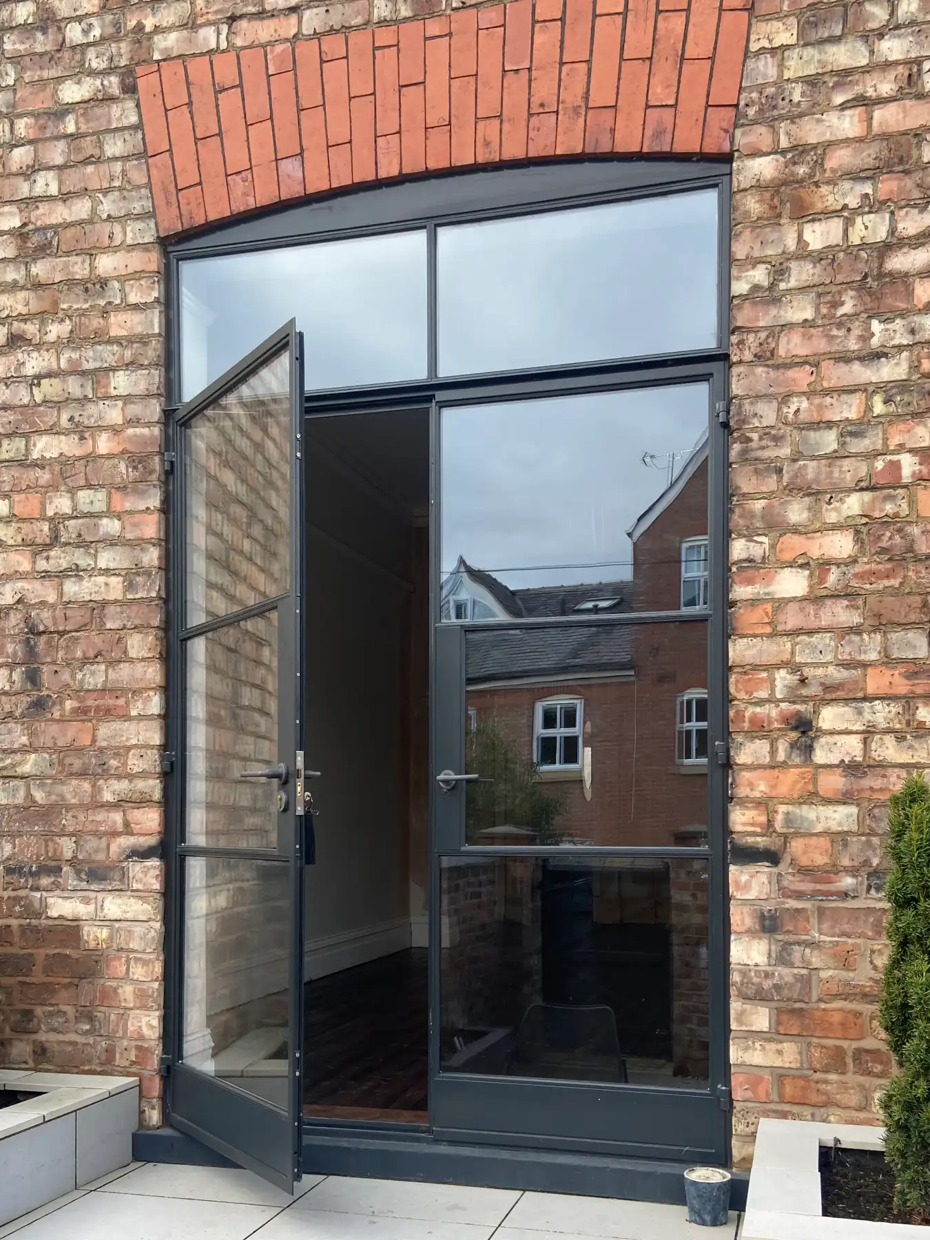 Crittall style steel doors and windows installed in Nottingham