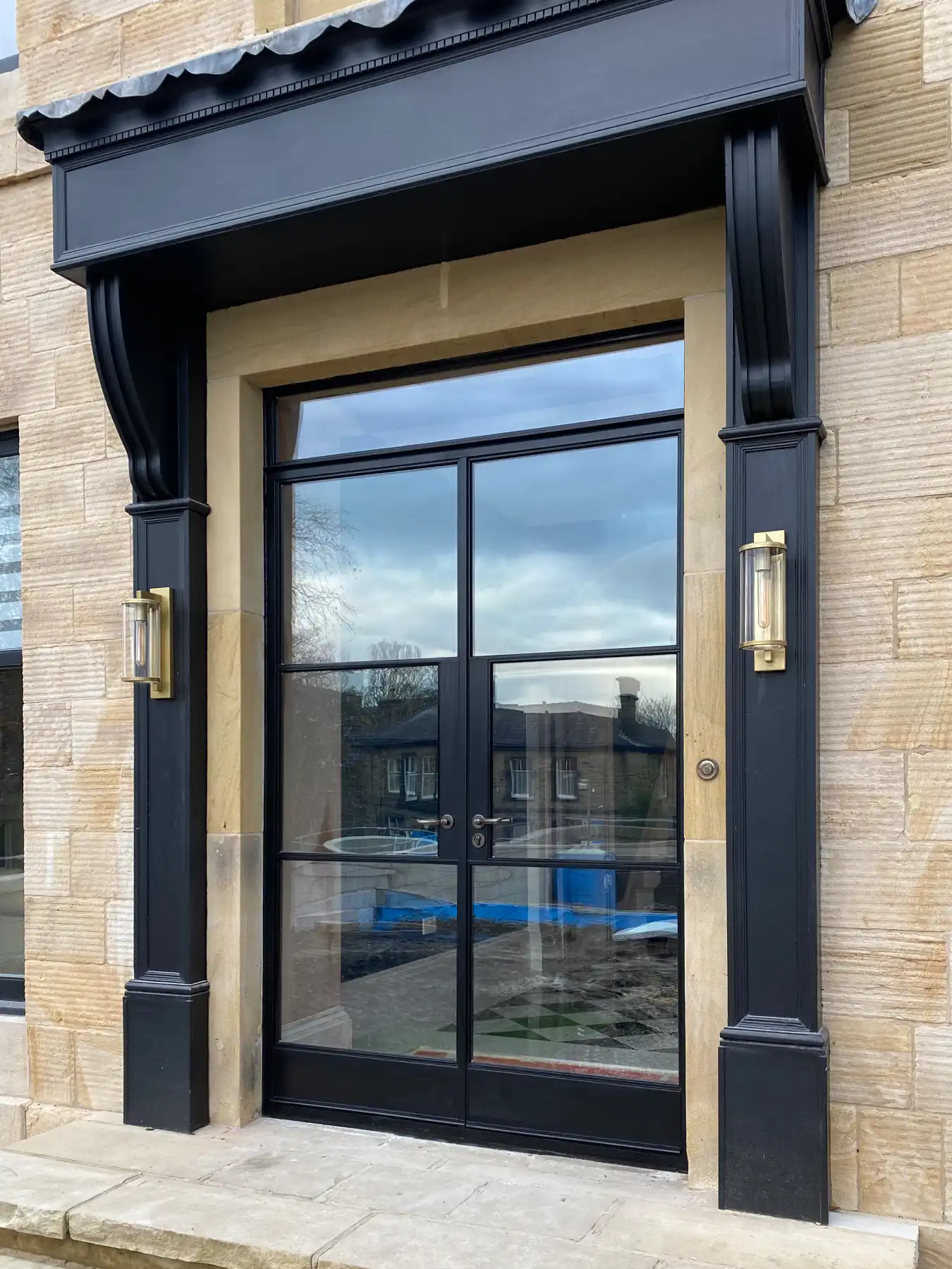 Crittall style steel doors and windows installed in Wilmslow